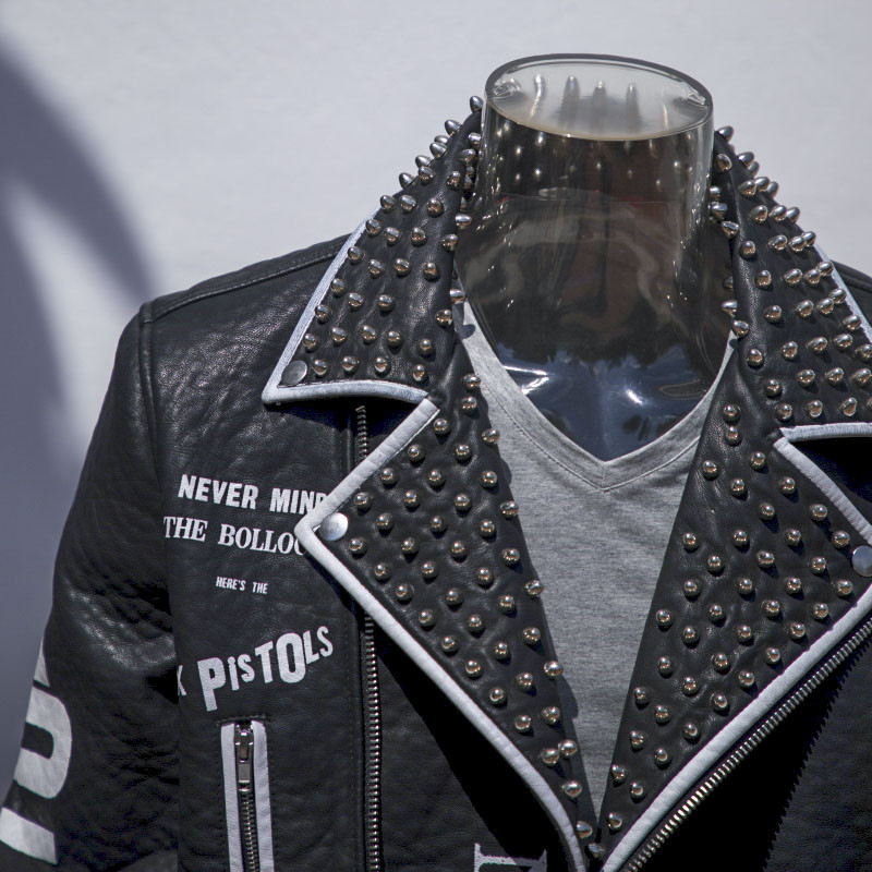 leather motor bike jacket
