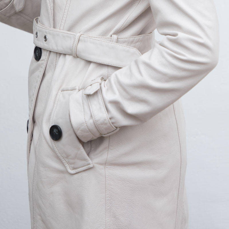 leather trench coat womens