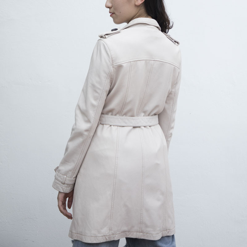 leather trench coat womens