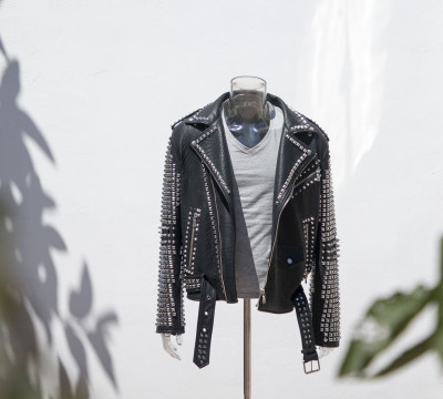 2022 Garment Factory Faux Leather Motor Bike Jacket |  Metal Rivet Application | Fashion Design Jackets Manufacturer