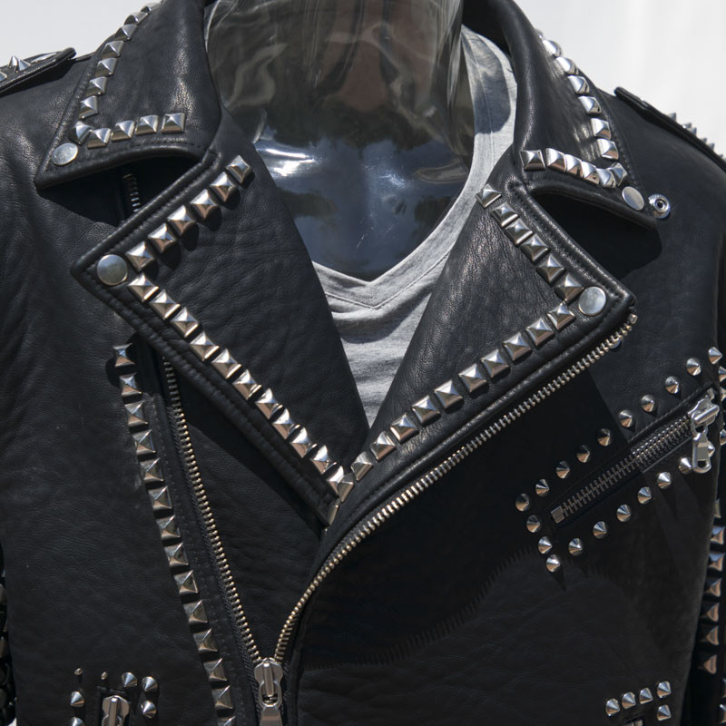 leather motor bike jacket