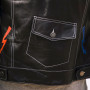 Giacca da motociclista nera personalizzata da donna | Applicazione ricamo | Ultimo produttore di giacche da motociclista di design