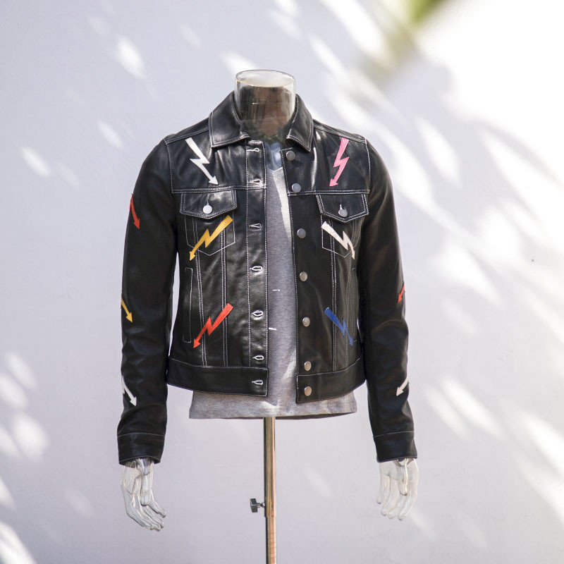leather biker jacket mens