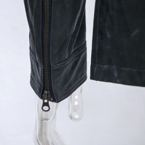 OEM Custom Schwarz Leder Bikerjacke Herren | Modedesign Bikerjacken Hersteller