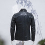 Chaqueta de motociclista de cuero negro personalizada OEM para hombre | Fabricante de chaquetas de motorista de diseño de moda