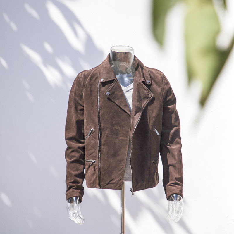 suede moto jacket