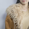 High Quality Suede Leather with Fur Coat | Double Face Sheepskin Leather Fur Jacket Fashionable For Woman