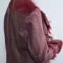 Cuir de haute qualité pour femmes avec manteau de fourrure | Fabricant de veste en cuir pour femmes de conception de mode