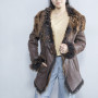 Cuir pour femme personnalisé avec manteau d'hiver en fourrure | Fabricant populaire de vestes en cuir pour femmes