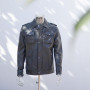 Garment Factory Chaqueta Biker de Cuero Negras Hombre | Fabricante popular de chaquetas de motorista