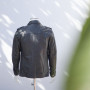 Garment Factory Veste De Motard En Cuir Noir Homme | Fabricant populaire de vestes de motard