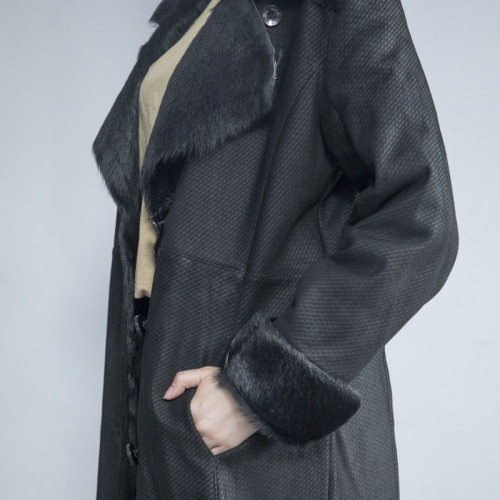 Hot Sale Women Leather with Fur Winter Coat |Women Leather Jacket Manufacturer