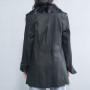 Vendita calda donna in pelle con cappotto invernale in pelliccia | Produttore di giacche in pelle da donna