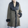 Popular Women Suede Leather with Fur Winter Coat |Women Leather Jacket Manufacturer