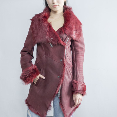 Top Grade Women Leather with Fur Winter Coat |Women Leather Jacket Manufacturer