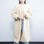 Abrigo largo de piel sintética para mujer de grado superior | Fabricante de abrigo de piel sintética de diseño de moda