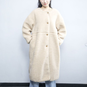 Erstklassiger Frauen-Faux-Pelz-langer Mantel| Hersteller von Modedesign-Pelzmänteln