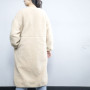 Abrigo largo de piel sintética para mujer de grado superior | Fabricante de abrigo de piel sintética de diseño de moda
