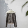 Heiße verkaufende Frauen-Leder-Winterjacke | Mode-Frauen-Lederjacke-Hersteller
