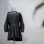 Chaqueta de cuero larga negra de las mujeres calientes de la venta|Fabricante de la chaqueta de cuero del diseño de moda