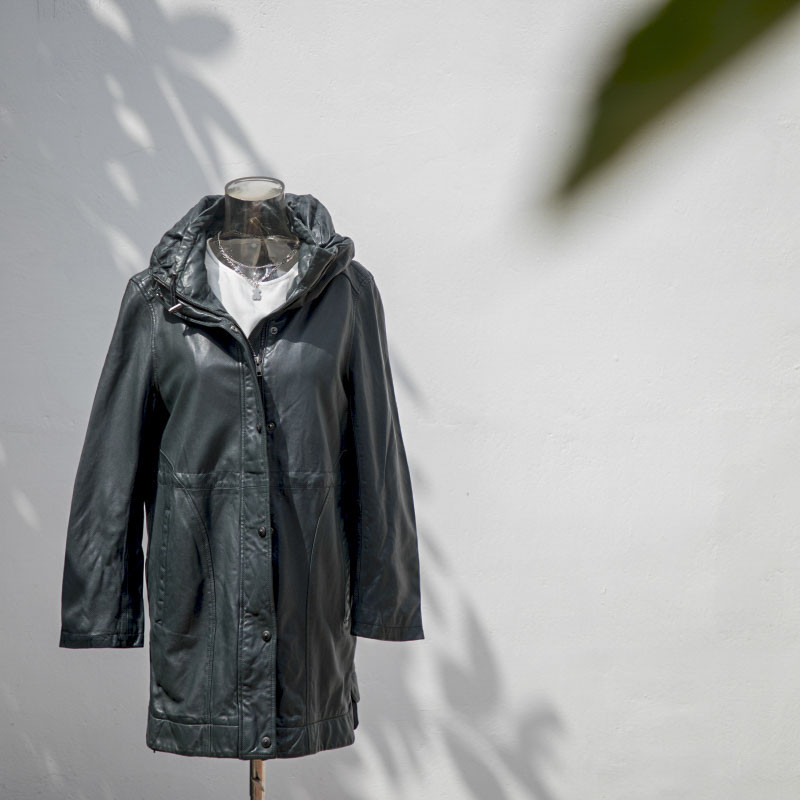 Top Quality Men Black Long Leather Coat|Fashion Design Leather Jacket Manufacturer