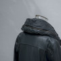 Cappotto lungo in pelle nera da uomo di alta qualità|Produttore di giacche in pelle dal design alla moda
