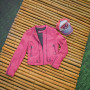 Chaqueta motera de cuero rosa para mujer corta a la moda|Fabricante de chaqueta de cuero de alta calidad