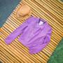 Giacca da motociclista in pelle viola da donna corta personalizzata | Produttore di giacche in pelle di alta qualità