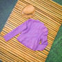 Chaqueta motera de cuero púrpura para mujer corta personalizada|Fabricante de chaqueta de cuero de alta calidad