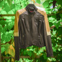 Giacca da motociclista in pelle marrone da donna corta di vendita calda|Produttore di giacche in pelle di alta qualità