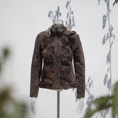 Customized Women Hooded Suede Leather Jacket| Fashion Design Women Leather Jacket Manufacturer