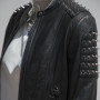 Giacca da motociclista in pelle nera da donna corta Fashional| Produttore di giacche in pelle di design di alta qualità