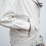 Giacca da motociclista in pelle da donna bianca personalizzata| Produttore di giacche da motociclista di alta qualità