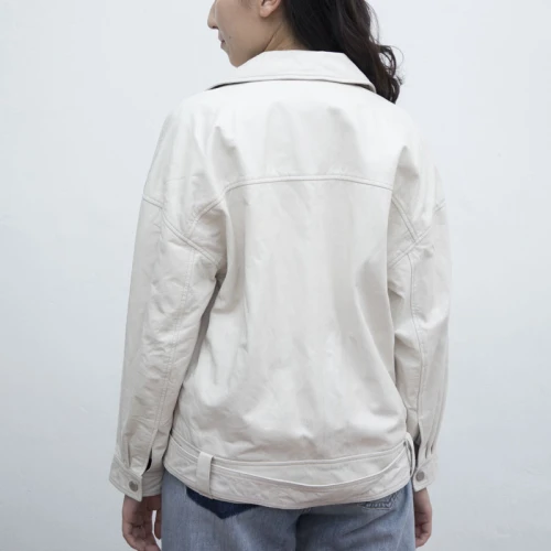 Maßgeschneiderte weiße Damen-Leder-Bikerjacke| Hochwertiger Hersteller von Bikerjacken