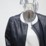 Fashional Short Women's Leather Biker Jacket|Fabricant populaire de vestes en cuir|Laser Hole Fasional Women Jackets