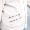Customized White Women's Leather Biker Jacket| Top Grade Biker Jacket Manufacturer