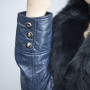 Trench coat in pelle personalizzato|Giacca in pelle di montone di nuova moda