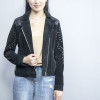 Top Selling Black Women's Leather Suede Jacket| High Quality Biker Jacket Manufacturer