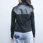 Giacca in pelle scamosciata nera da donna più venduta| Produttore di giacche da motociclista di alta qualità