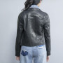 Giacca da motociclista in pelle da donna corta Fashional|Produttore di giacche in pelle di alta qualità