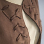 Gilet in pelle scamosciata marrone da donna popolare con nappa | Produttore di giacche in pelle dal design alla moda