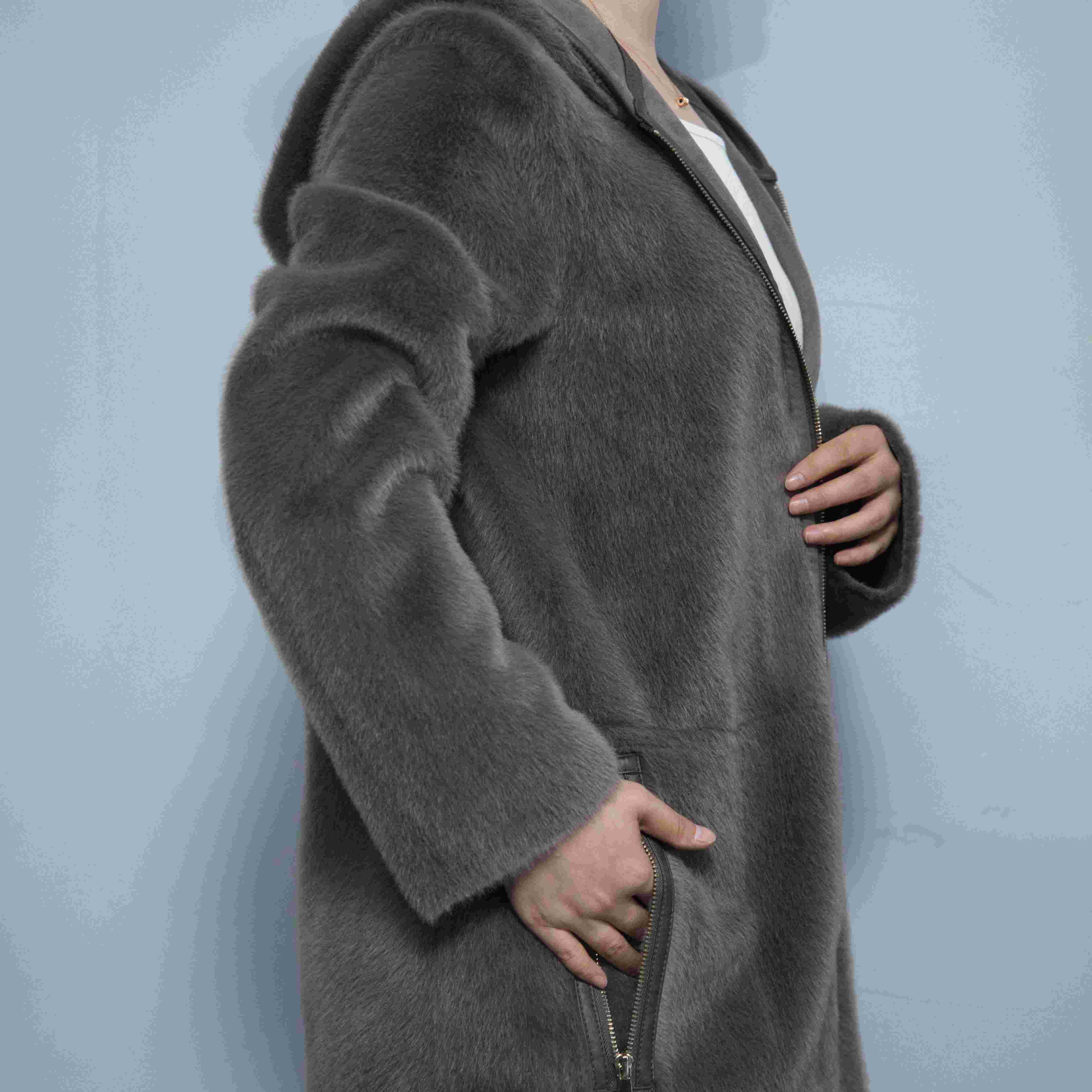 abrigos largos de lana para mujer