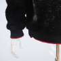 Giacca in pelliccia sintetica nera con cappuccio da donna di grado superiore| Produttore di giacche in pelliccia sintetica da donna dal design popolare