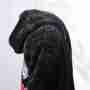 Erstklassige schwarze Kunstpelzjacke mit Kapuze für Damen | Beliebter Design-Frauen-Kunstpelz-Jacken-Hersteller