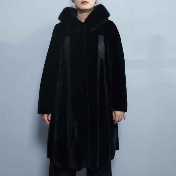 Abrigo largo de piel sintética para mujer vendedora caliente | Fabricante personalizado de chaqueta de piel sintética para mujer