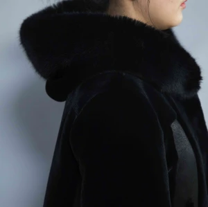 Abrigo largo de piel sintética para mujer vendedora caliente | Fabricante personalizado de chaqueta de piel sintética para mujer