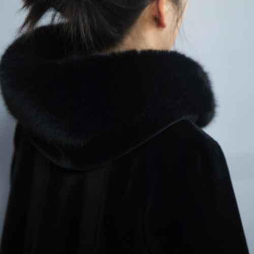 Abrigo largo de piel sintética para mujer vendedora caliente | Fabricante personalizado de chaqueta de piel sintética para mujer