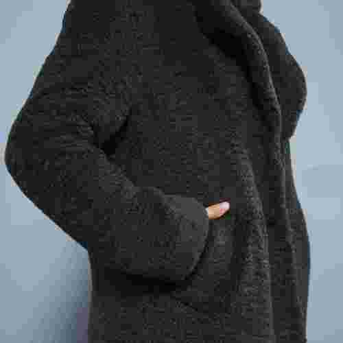 Cappotto lungo in pelliccia sintetica da donna popolare | Produttore di giacche in pelliccia sintetica da donna dal design personalizzato