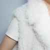 Fashional Women Faux Fur Vest| Popular Design Women Faux Fur Jacket Manufacturer