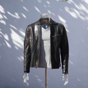 Chaquetas de motociclista para hombre negras personalizadas de grado superior | Fabricante de chaqueta de motorista de diseño de moda